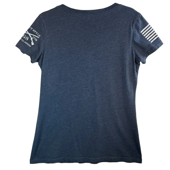 Grunt Style Valkyrie Tee Sz M Black Patriotic‎ Warrior Graphic Top USA Warcore - Picture 2 of 6